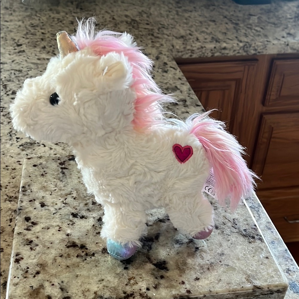 Kelly toy White and Pink Unicorn Plush
